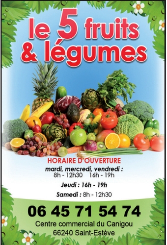 5 fruits et legumes